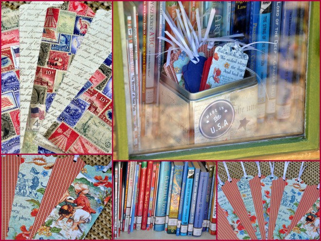Little Free Library and bookmarks